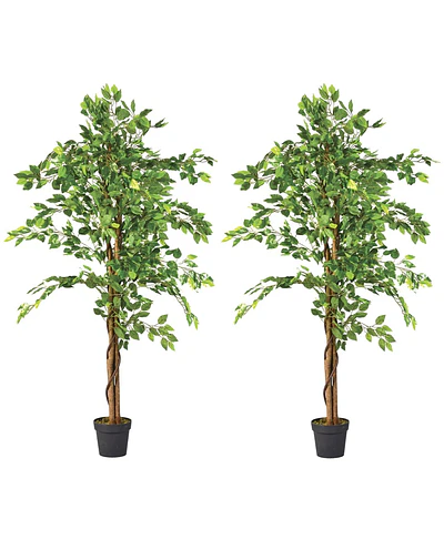 Planta Artificial Decorativa Arbol Grande Pack Ficus 160cm