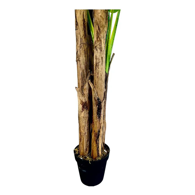 Planta Artificial Decorativa Arbol Grande Banano 230cm 26hjs 6
