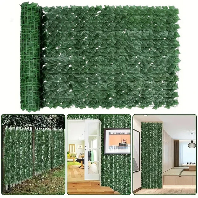 Malla de Hojas Cerca Tupidas Enredadera Decoración 3x1 m 5