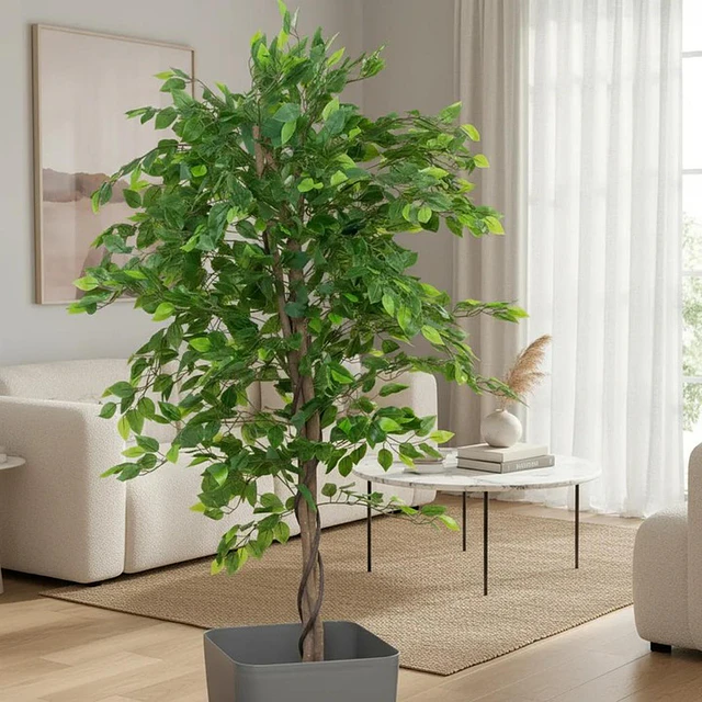 Planta Artificial Decorativa Arbol Grande Ficus 160cm 1008h 1