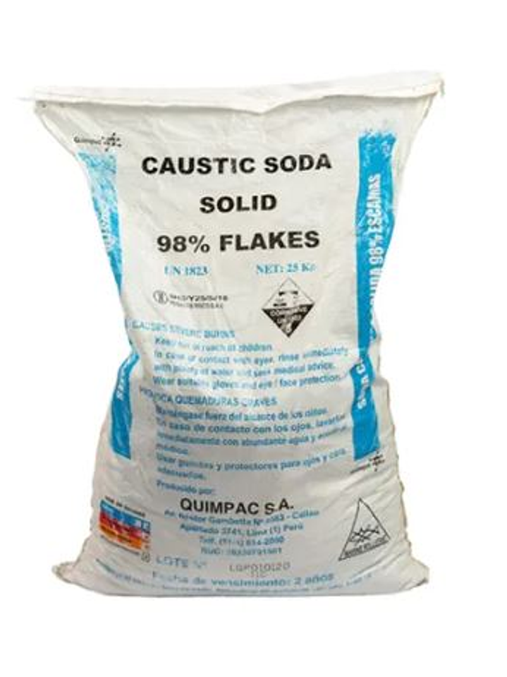 Soda caustica saco 25 kg   1