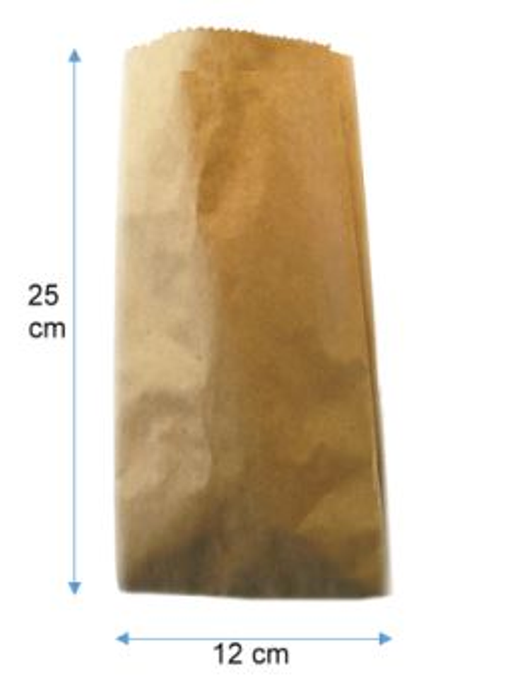 Saco papel kraft 25 x 12 cm 1