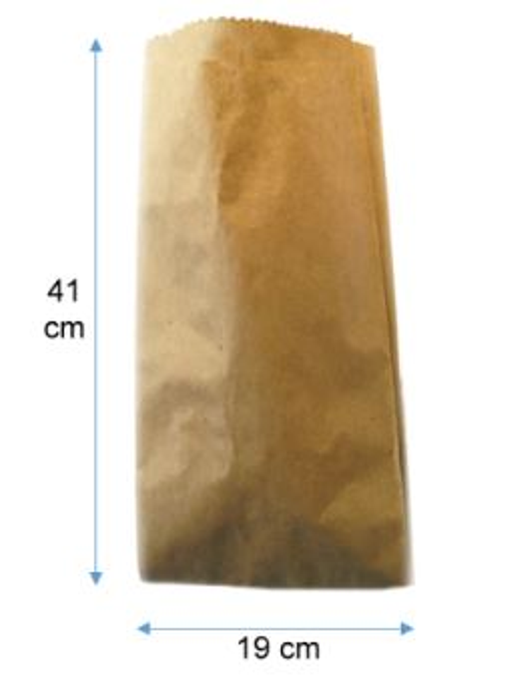 Saco papel kraft 41 x 19 cm 1