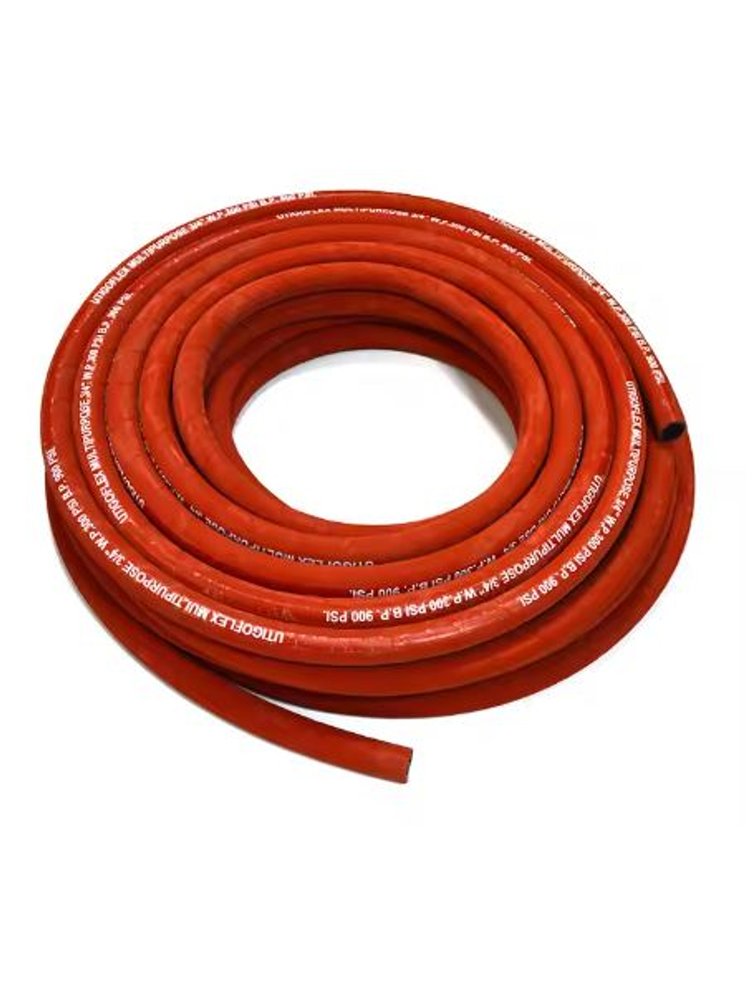 Manguera multiproposito de goma color rojo, negro uso aire, agua. 2