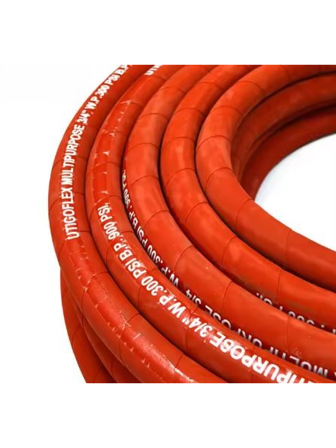 Manguera multiproposito de goma color rojo, negro uso aire, agua. 3