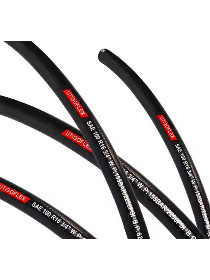 Manguera hidráulica de goma trenzada en alambre de acero  2