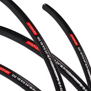 Manguera hidráulica de goma trenzada en alambre de acero 