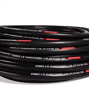 Manguera hidráulica de goma trenzada en alambre de acero 