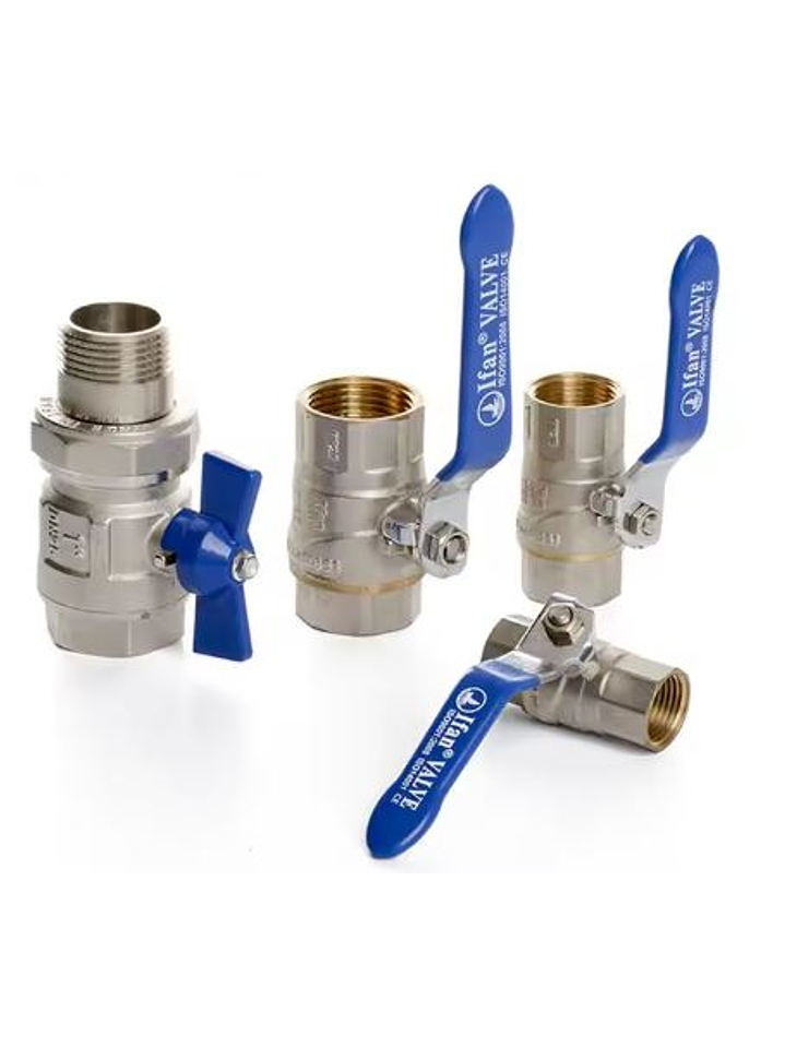 Válvulas de bola agua fria- caliente distintos tamaños 3