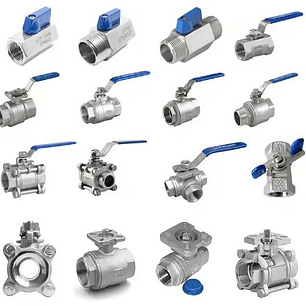 Válvulas de bola agua fria- caliente distintos tamaños