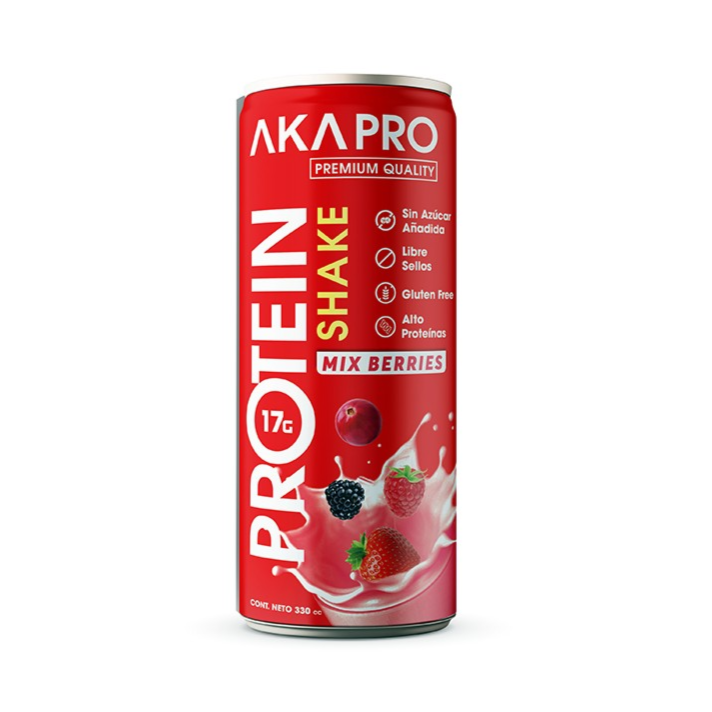 Proteína AkaPro Mix Berries | Display 12 Unidades 330 cc 1