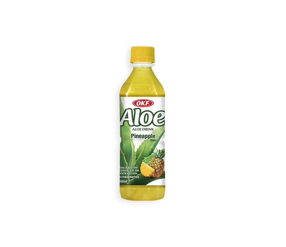 20 botellas de Aloe vera drink piña 500ml OKF 1