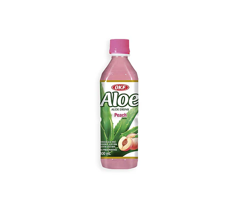 20 botellas de Aloe vera drink durazno 500ml OKF