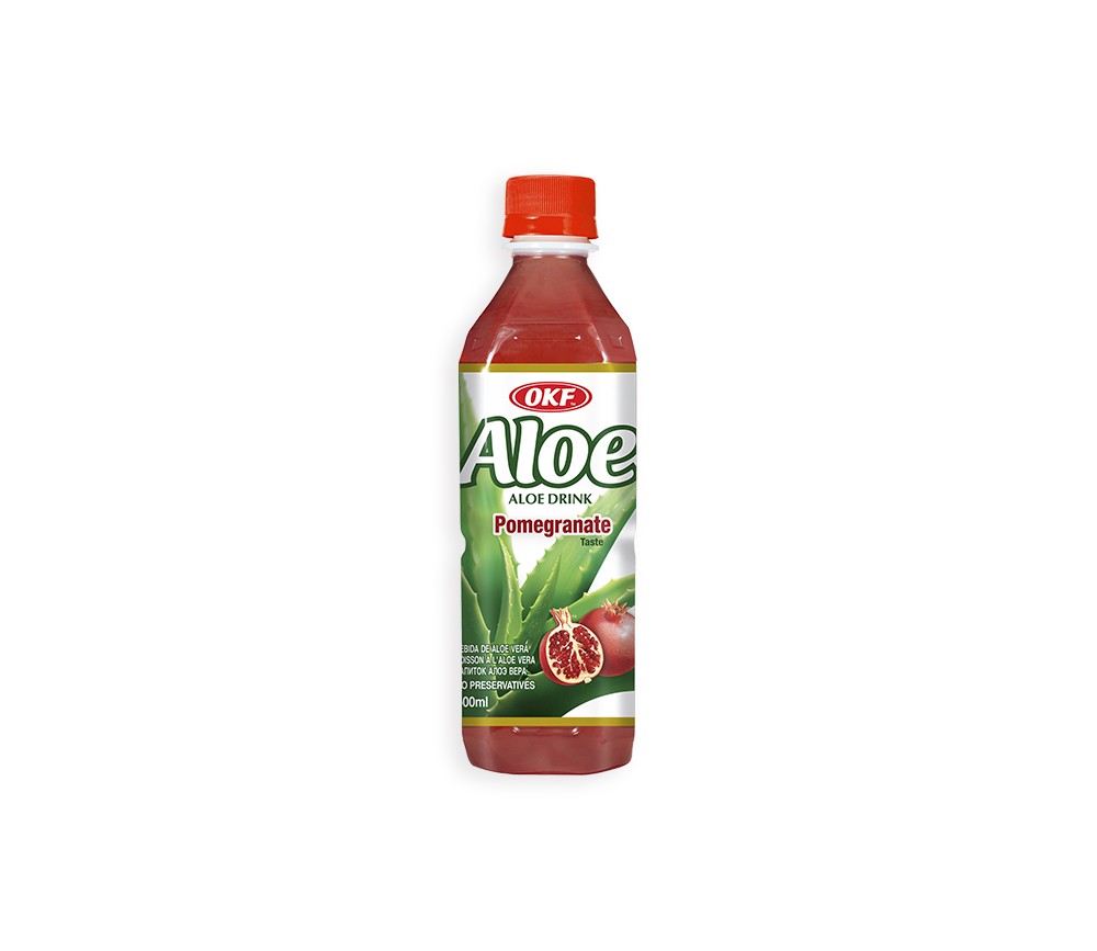 20 botellas de Aloe vera drink granada 500ml OKF 1