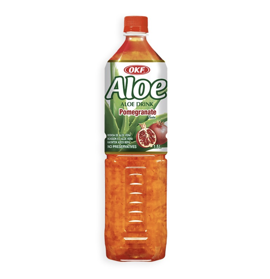 12 botellas de Aloe vera drink Grandana 1500ml OKF 1