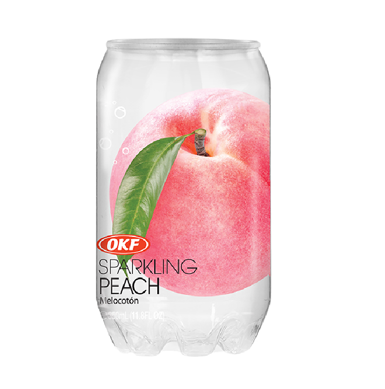 24 latas de water sparkling durazno 350ml 1