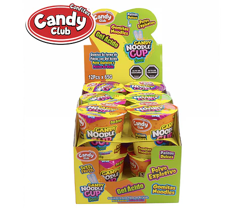 Candy Noodle Cup display 12 unidades
