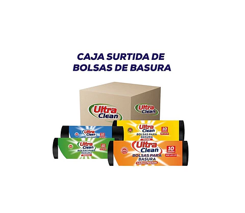 Caja surtida de bolsas de basura