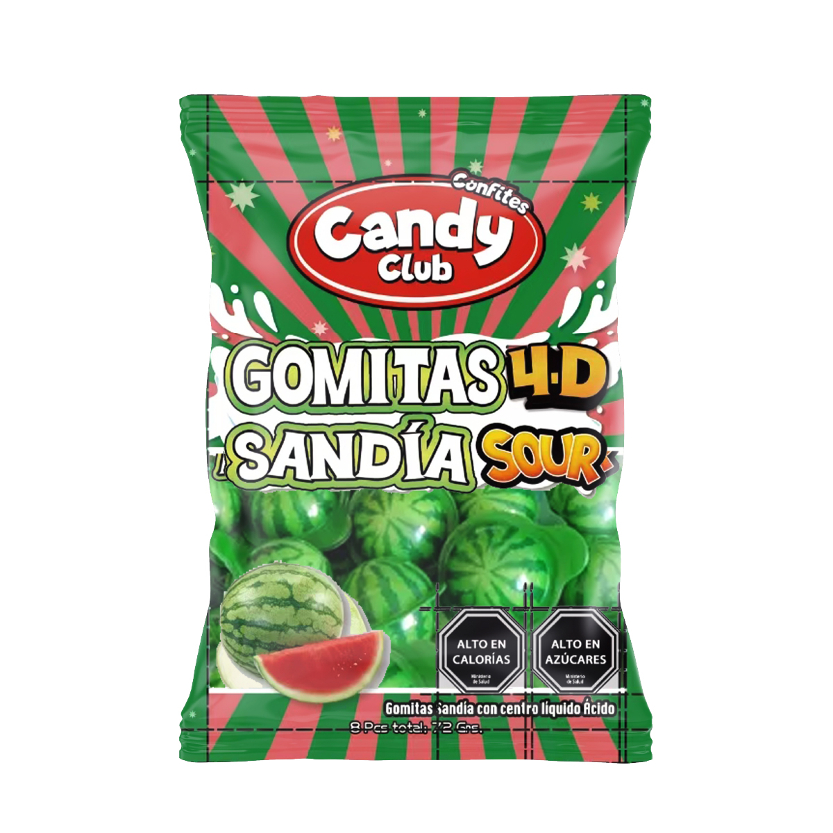 Gomitas 4D Sabor Sandía Sour 1