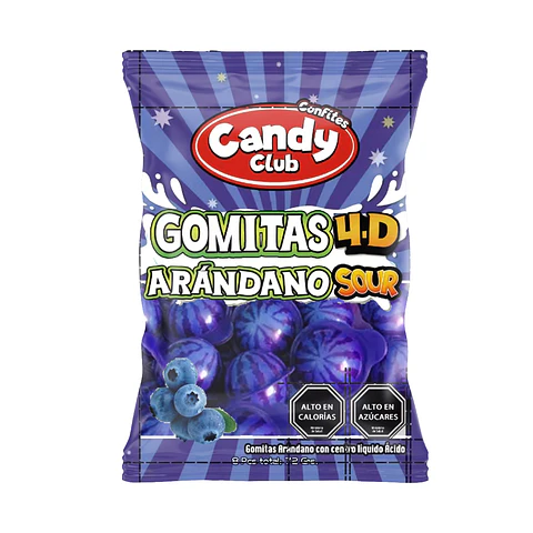 Gomitas 4D Sabor Arándano Sour