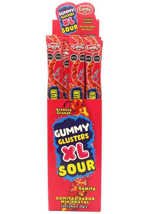 GUMMY GLUSTER XL SOUR 24 UND