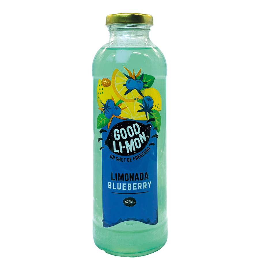 12 botellas de Good Limon blueberry 475ml 1