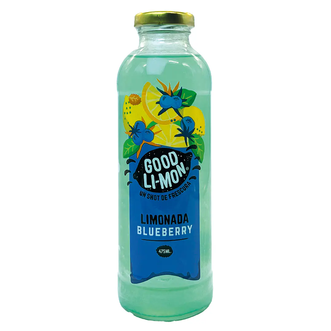 12 botellas de Good Limon blueberry 475ml 1