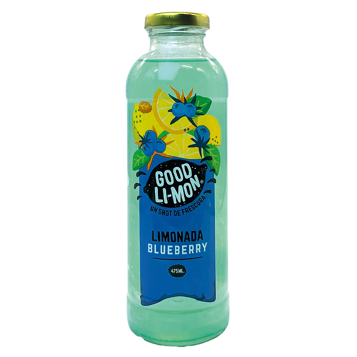 12 botellas de Good Limon blueberry 475ml 1