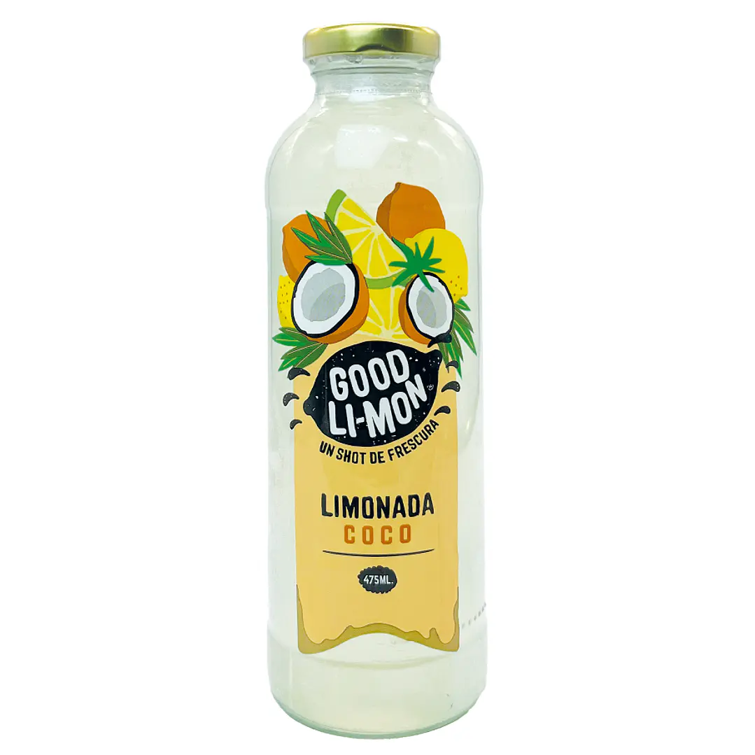 12 botellas de Good Limon coco 475ml 1