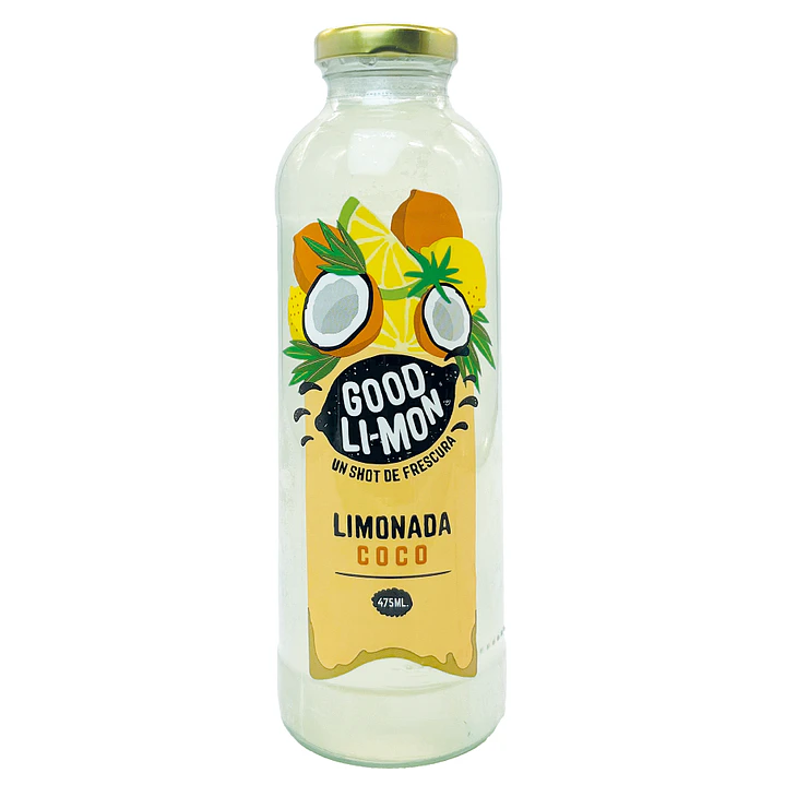 12 botellas de Good Limon coco 475ml 1