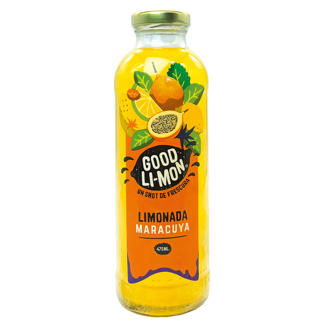 12 botellas de Good Limon maracuya 475ml 1