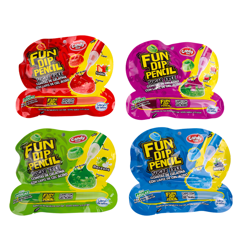 Lápiz con gel ácido Fun Dip Pencil Sugar Free 3