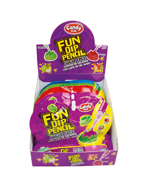 Lápiz con gel ácido Fun Dip Pencil Sugar Free