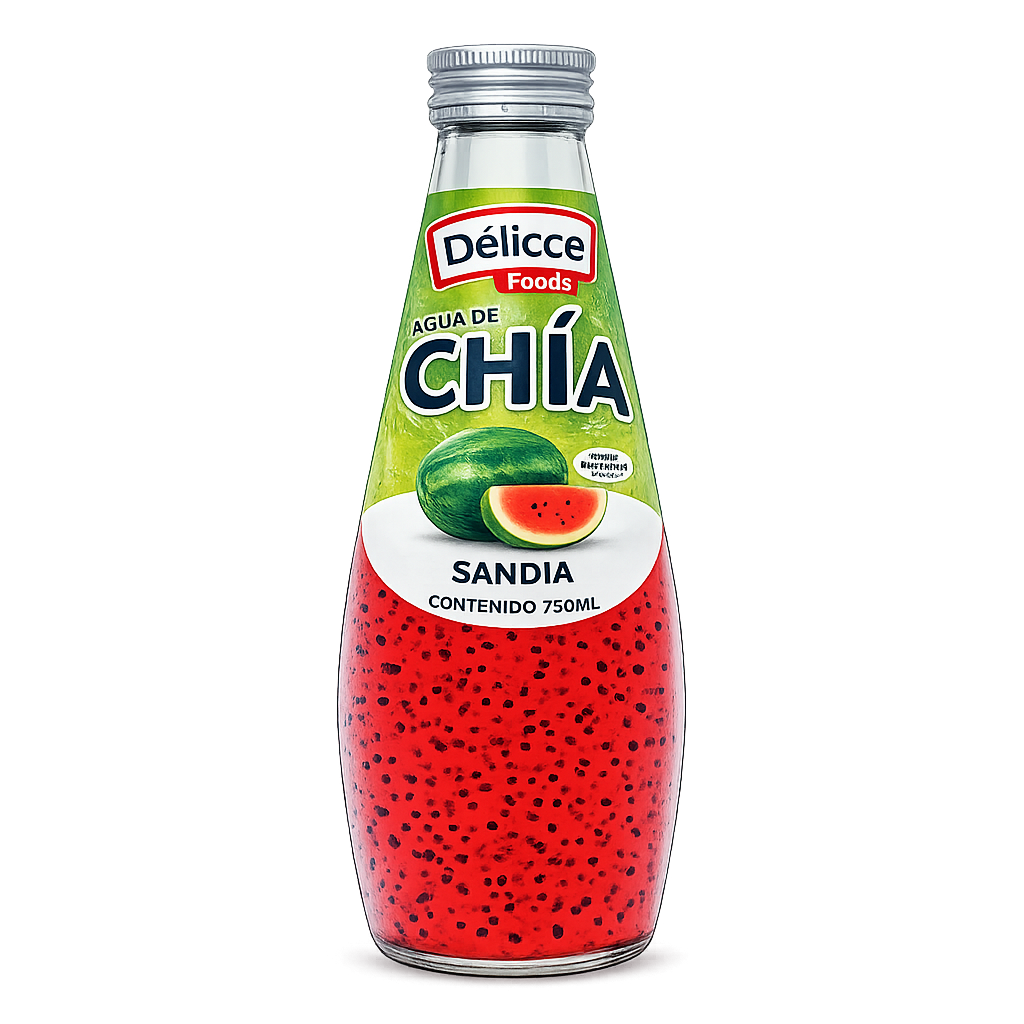 DISPLAY DE AGUA DE CHIA SABOR SANDIA 6 UND 290ML 1