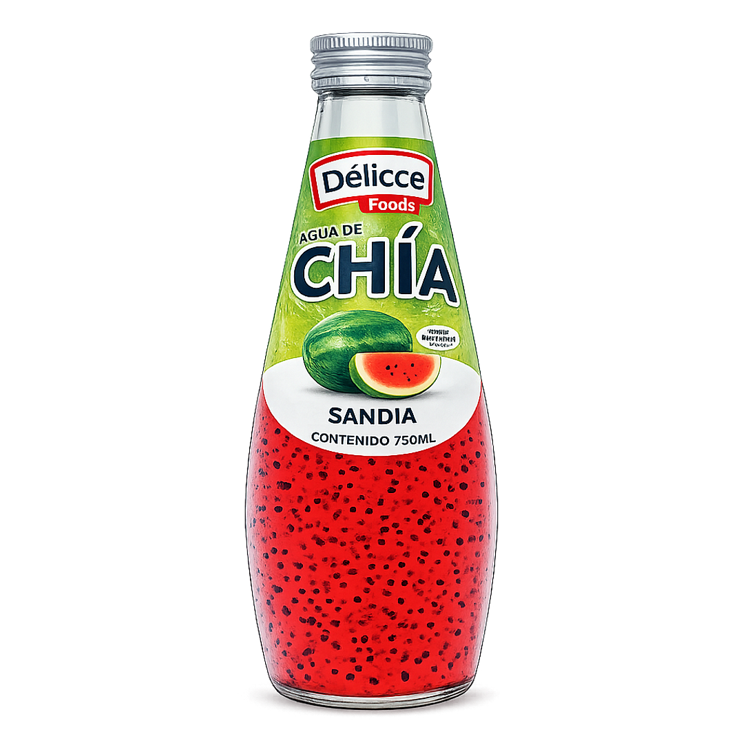 DISPLAY DE AGUA DE CHIA SABOR SANDIA 6 UND 290ML 1