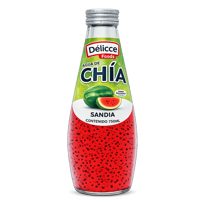 DISPLAY DE AGUA DE CHIA SABOR SANDIA 6 UND 290ML 1