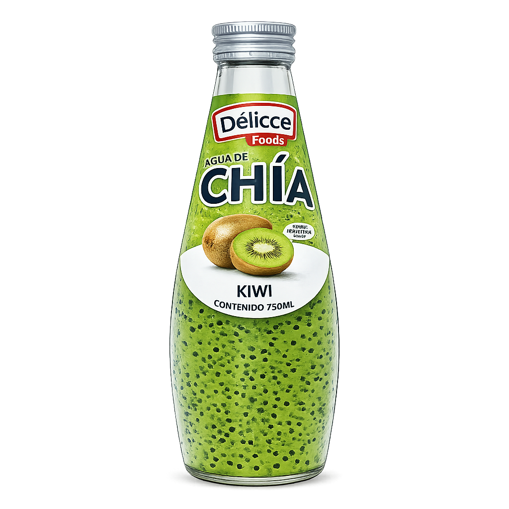 DISPLAY DE AGUA DE CHIA SABOR KIWI 6 UND 290ML 1