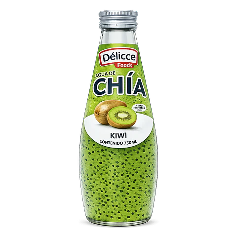DISPLAY DE AGUA DE CHIA SABOR KIWI 6 UND 290ML