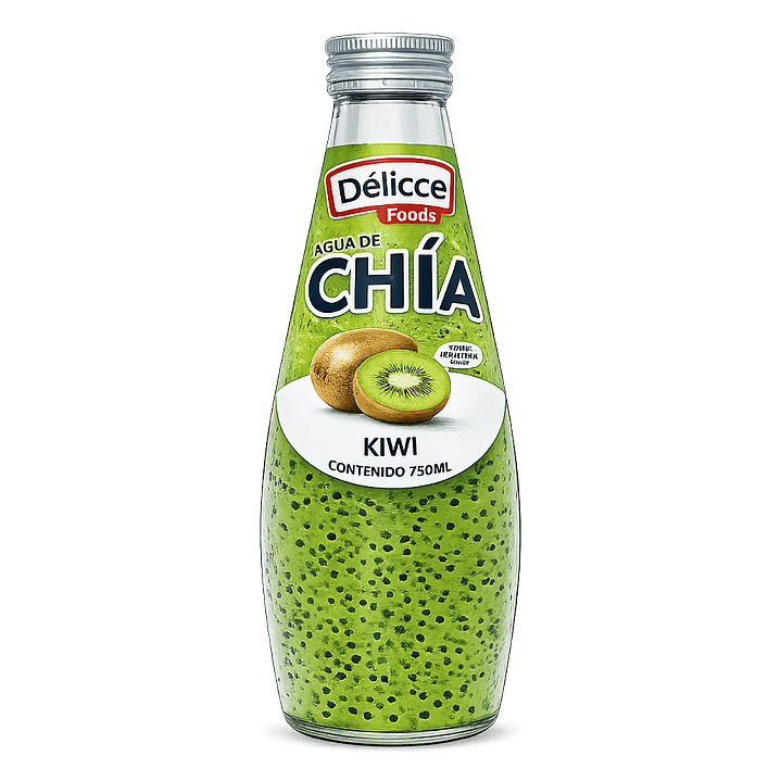 DISPLAY DE AGUA DE CHIA SABOR KIWI 6 UND 290ML 1