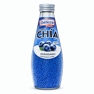 DISPLAY DE AGUA DE CHIA SABOR ARÁNDANO 6 UND 290ML