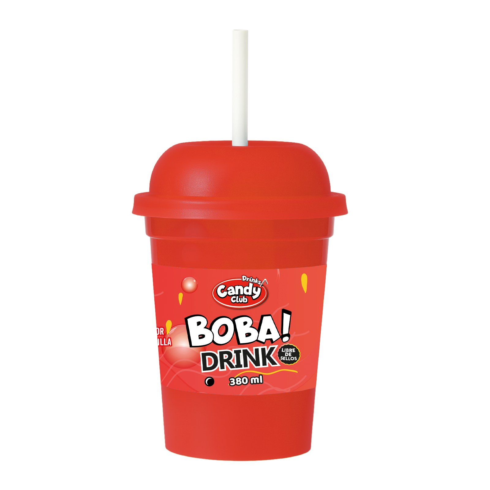 BOBA DRINK SABOR FRUTILLA 24 UNIDADES 2