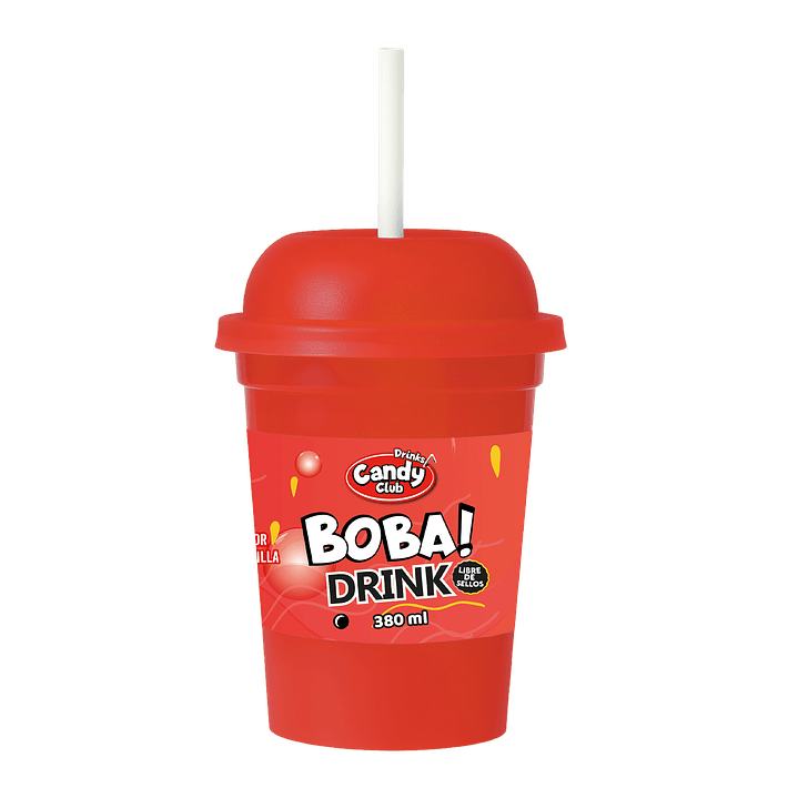 BOBA DRINK SABOR FRUTILLA 24 UNIDADES 1