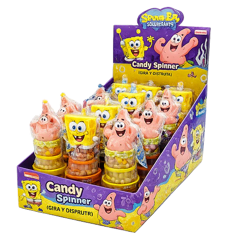 TROMPO DE JUGUETE CANDY SPINNER BOB ESPONJA