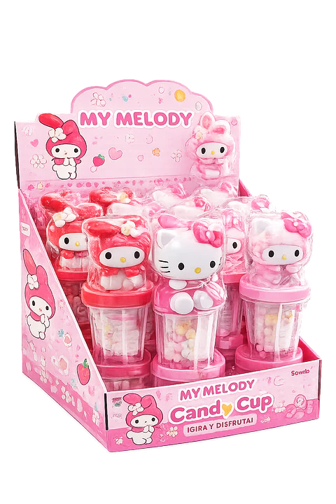 VASOS PLASTICOS CANDY CUB HELLO KITTY