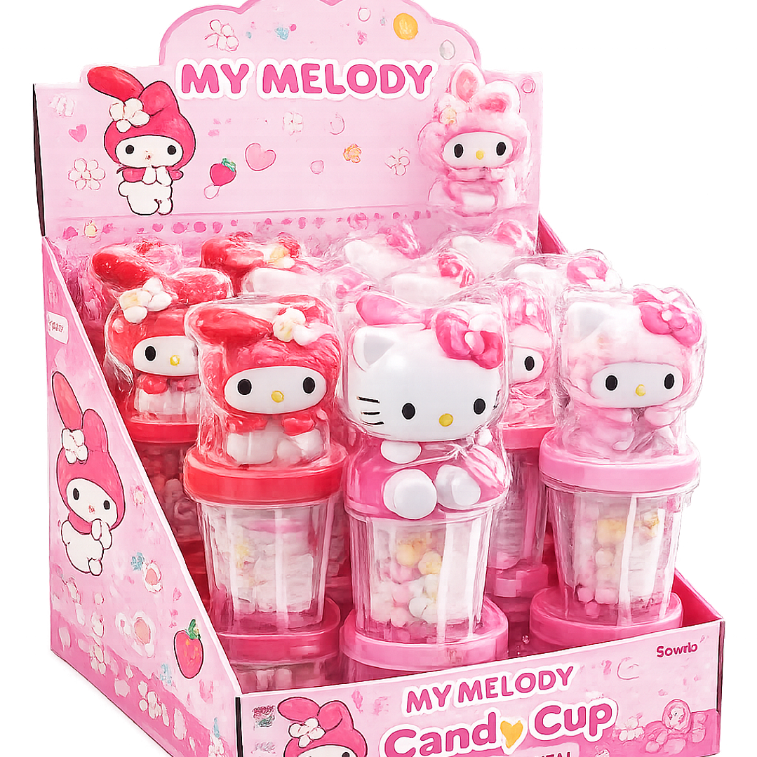 VASOS PLASTICOS CANDY CUB HELLO KITTY 1