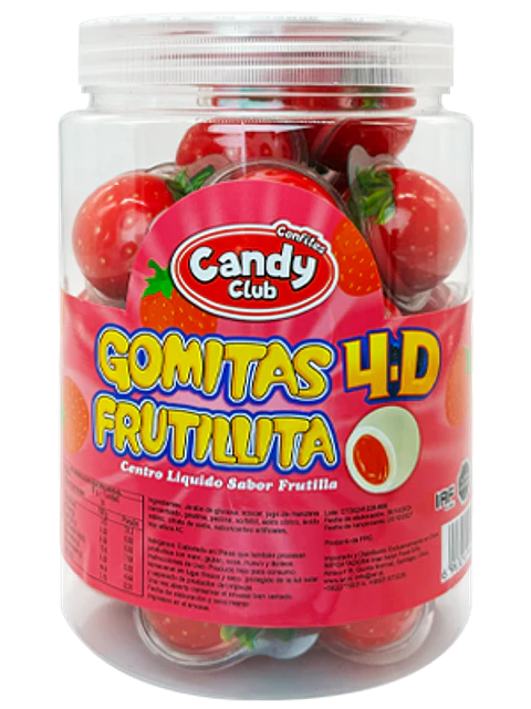 GOMITAS DE FRUTILLAS 4D