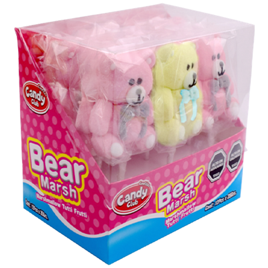 BEAR MARSH – MARSHMALLOW SABOR TUTTI FRUTTI 12 U D 1