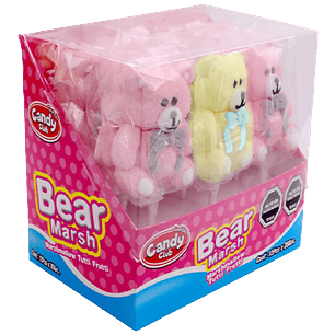 BEAR MARSH – MARSHMALLOW SABOR TUTTI FRUTTI 12 U D