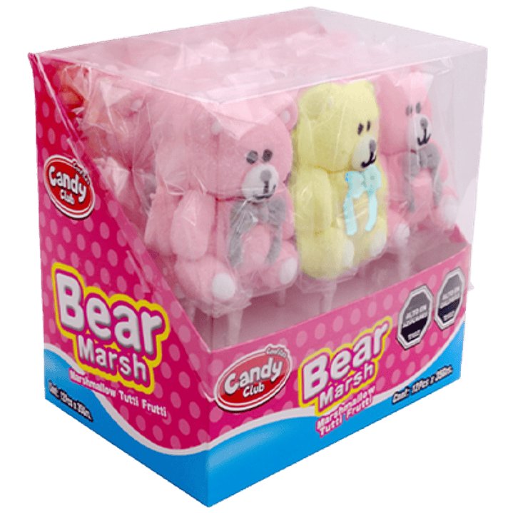 BEAR MARSH – MARSHMALLOW SABOR TUTTI FRUTTI 12 U D 1