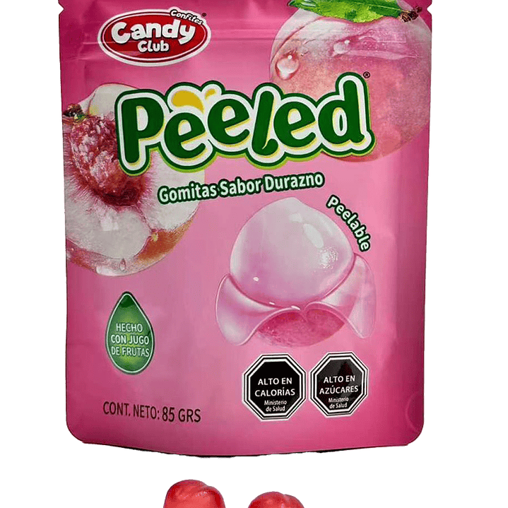 PEELED - GOMITAS PELABLES DURAZNO 2